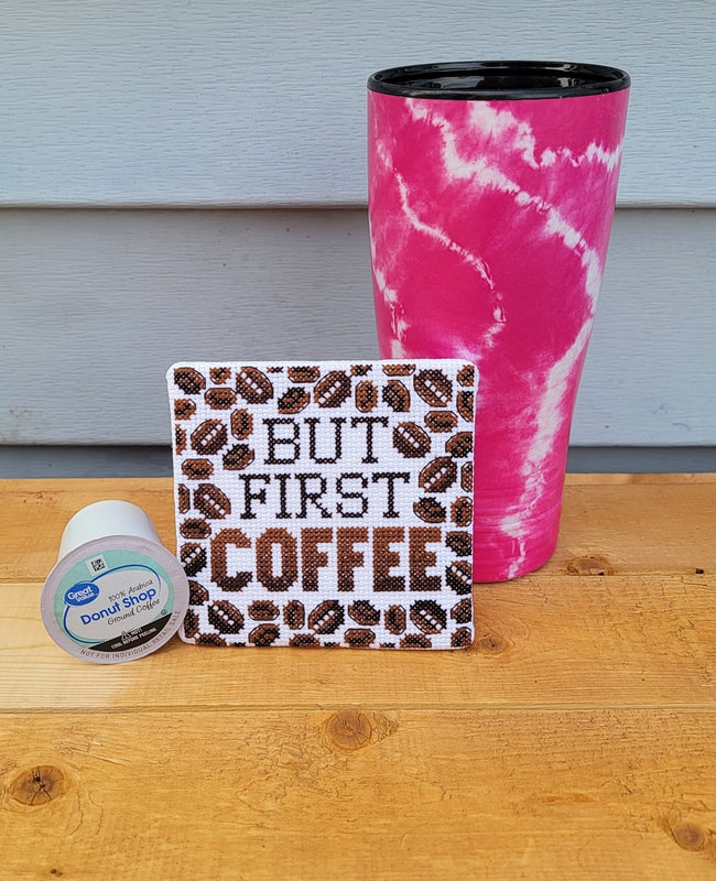 But First Coffee Cross Stitch Pattern by Sew Marie Studio