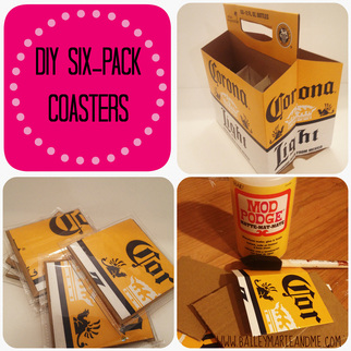 DIY Six Pack Coasters