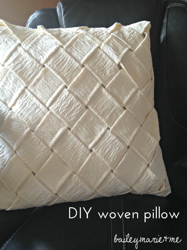 DIY Woven Pillow at Bailey Marie & Me