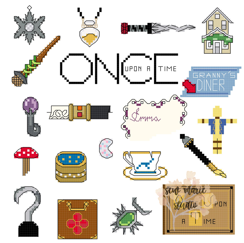 ONCE Cross Stitch Pattern - Once Upon A Time, OUAT
